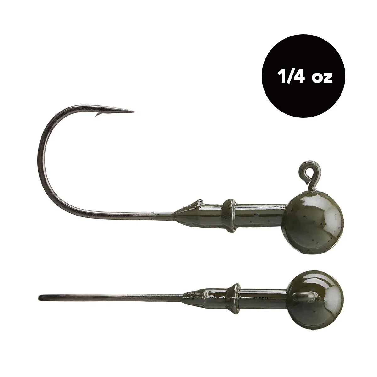 1/4 oz Tungsten Ball Head Jig Head (2 pack) - Available in 3 Colors! - Image 3