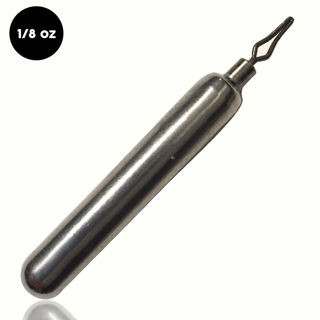 1/8 oz Tungsten Drop Shot Weight - Skinny (4 pack)
