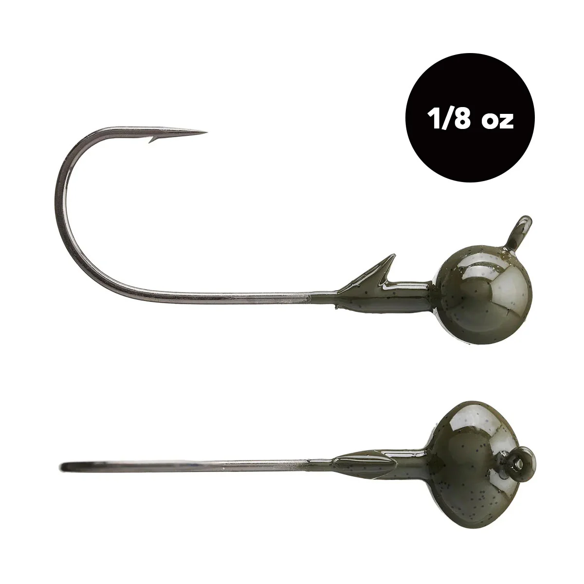 1/8 oz Tungsten Football Jig Head (3 pack) - Available in 2 Colors! - Image 2