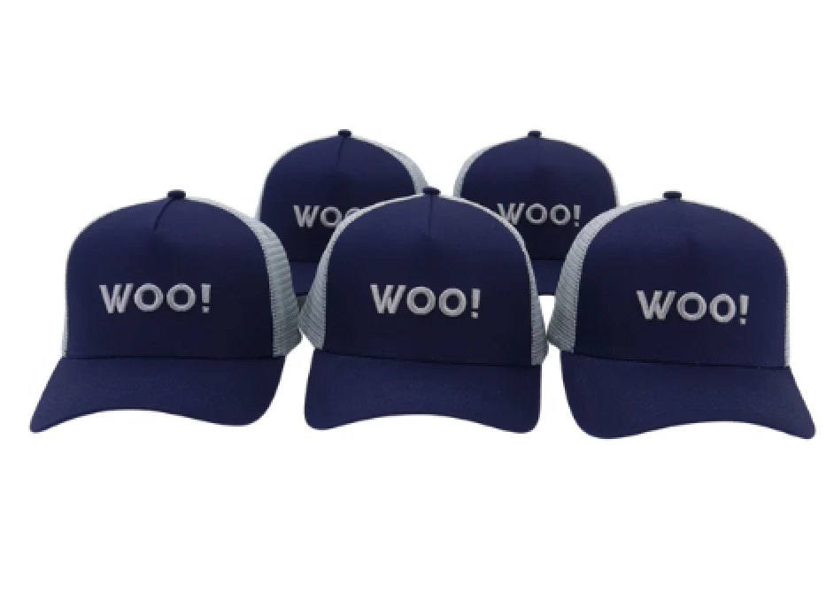 WOO! Tungsten Raised Embroidery Logo Hat (Navy) - Image 2