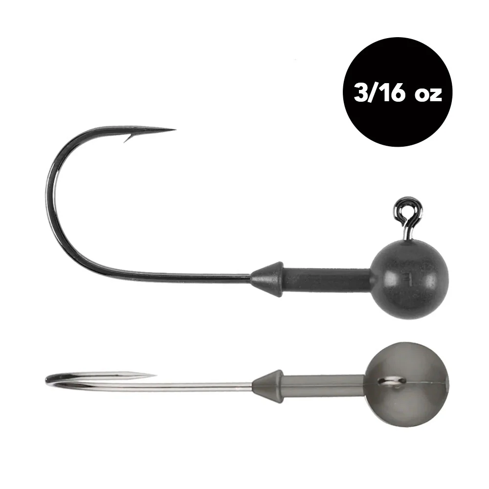 Keitech Super Round Tungsten Jig Head 1/0 hook - Image 3