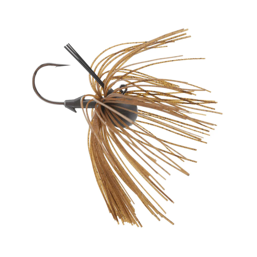 Keitech Tungsten Football Jig M2 Dark Green Pumpkin - Image 3