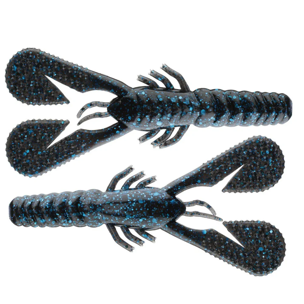 Z-Man Turbo Crawz 4" (6 Pack) Black Blue Flake